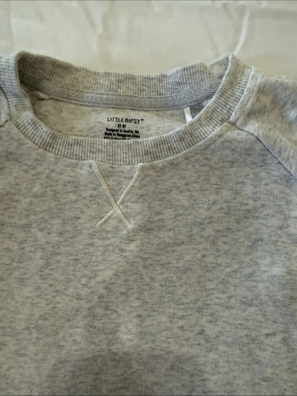 Little Bipsy Heather Gray Sweatshirt and Jogger Set